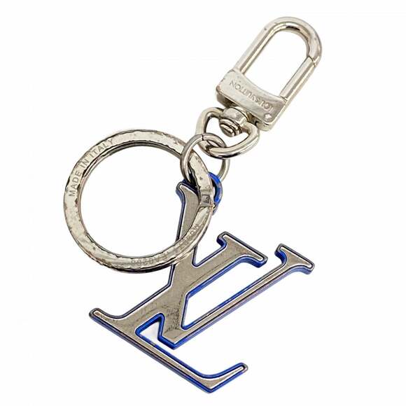 LOUIS VUITTON Accessories - Louis Vuitton Porte Cles Chromatic Keychain Charm M69974 Silver Blue Men's Wo...